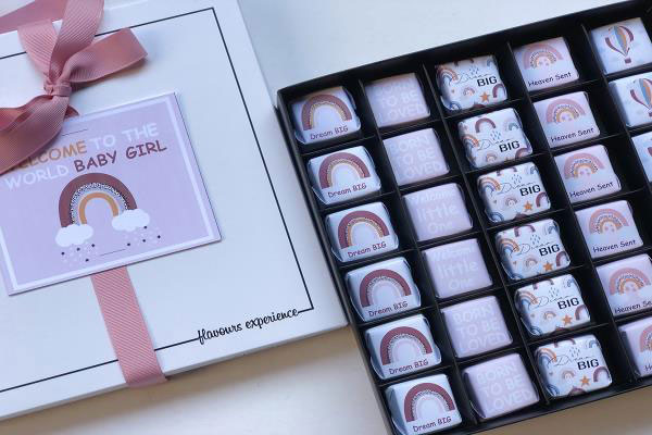 New Born Baby Girl Chocolate Box | Chocolate Arrangement 